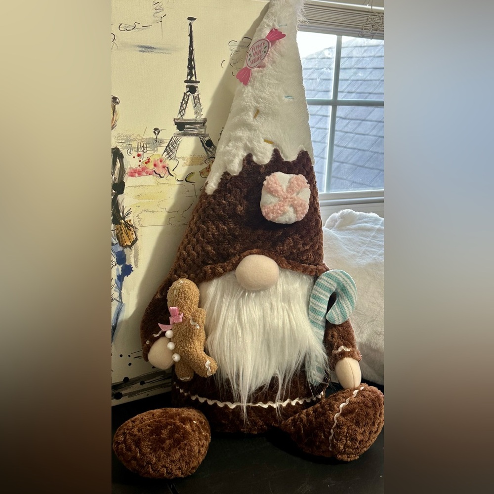 Peppermint Square Christmas gnome